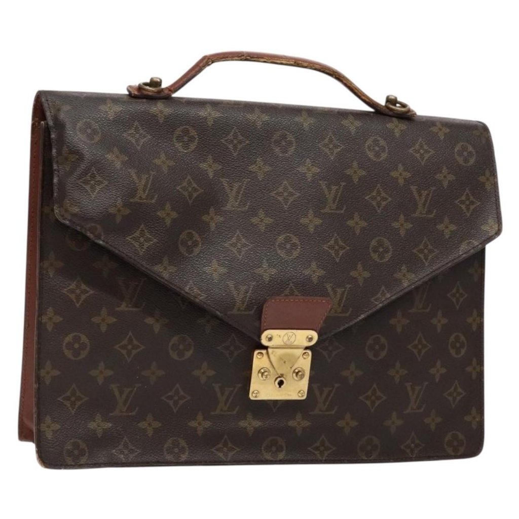 Louis Vuitton Monogram Porte Documents Bandouliere Bag M53338 Lv Auth Am8908